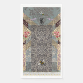 Elegant French Garden Paper Napkin Servet