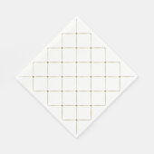 Elegant French Harlequin Black Gold Classic Servet (Hoek)