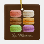 Elegant French Macarons - Bijbehorende aroma's Keramisch Ornament (Voorkant)