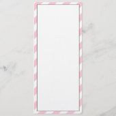 Elegant French Pink Script Wedding Menu Kaart (Achterkant)