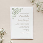 Elegant French Regency Green Fleur de Lis Pattern Kaart