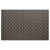 Elegant French Rococo Floral-Black Background Stof (Yard (91,4 cm))
