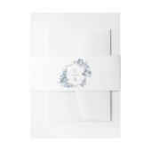 Elegant French Rozen Floral Crest Wedding Monogram Uitnodigingen Wikkel (Voorkant Voorbeeld)