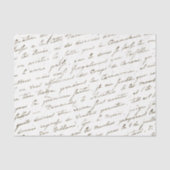 Elegant French Script Gold  Tissuepapier (Voorkant)