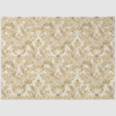  Elegant French Tan Wood Damask Decoupage Tissuepapier (Voorkant)