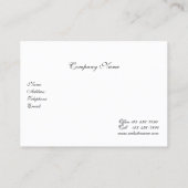 Elegant French Victoriaans Filigree Visitekaartje (Achterkant)