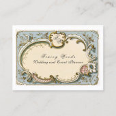 Elegant French Victoriaans Filigree Visitekaartje (Voorkant)