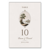 Elegant French Vintage Chateau Wedding Kaart (Voorkant)