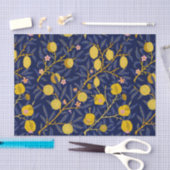 Elegant Fresh Blue Lemon wijngaarden Tissuepapier (Craft)