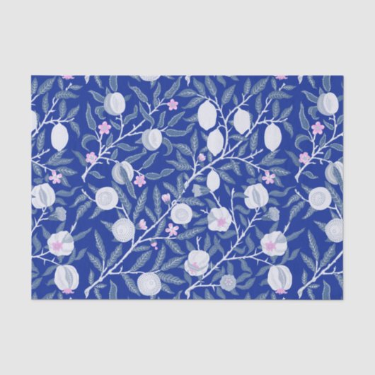 Elegant Fresh Blue Lemon wijngaarden Tissuepapier (Voorkant)