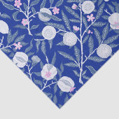 Elegant Fresh Blue Lemon wijngaarden Tissuepapier (Detail)