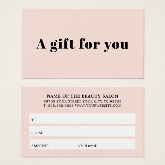 Elegant Fresh Pastel Bold Beauty White Stripes Visitekaartje (Voorkant /achterkant)