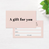 Elegant Fresh Pastel Bold Beauty White Stripes Visitekaartje (Bureau)