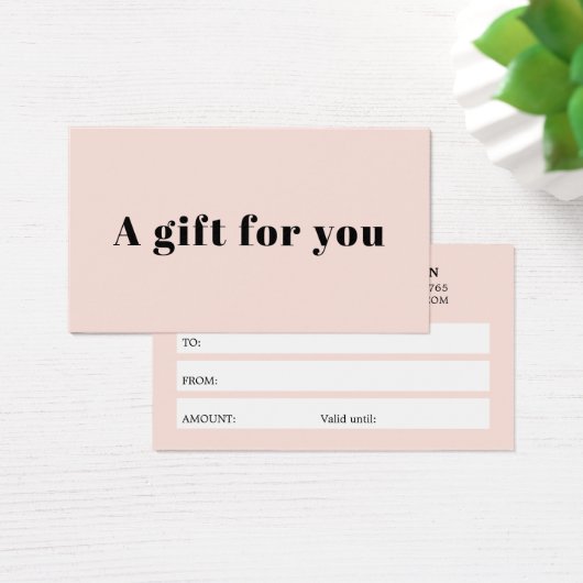 Elegant Fresh Pastel Bold Beauty White Stripes Visitekaartje (Bureau)