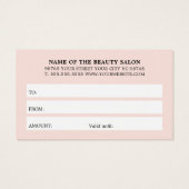 Elegant Fresh Pastel Bold Beauty White Stripes Visitekaartje (Achterkant)