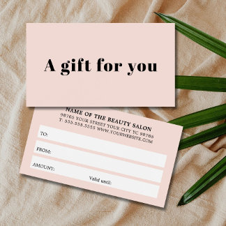 Elegant Fresh Pastel Bold Beauty White Stripes Visitekaartje