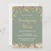 Elegant Friendsgiving diner Kaart (Voorkant)