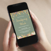 Elegant Friendsgiving diner Kaart