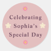 Elegant Friendship Day Sticker for Her. (Voorkant)