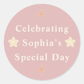 Elegant Friendship Day Sticker for Her. (Voorkant)