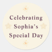 Elegant Friendship Day Sticker for Her. (Voorkant)