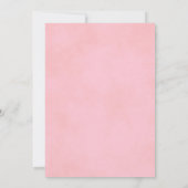 Elegant Frilly Roze & Wit Virtual Vrijgezellenfees Kaart (Achterkant)