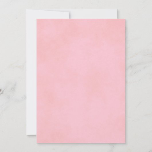 Elegant Frilly Roze & Wit Virtual Vrijgezellenfees Kaart (Achterkant)