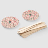 Elegant froral Pink Home Handwaaier (Niet-gemonteerd)