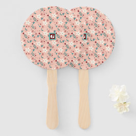 Elegant froral Pink Home Handwaaier