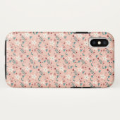 Elegant froral roze Case-Mate iPhone case (Achterkant (horizontaal))
