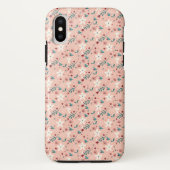 Elegant froral roze Case-Mate iPhone case (Achterkant)