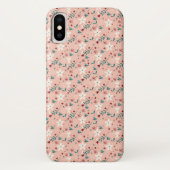 Elegant froral roze Case-Mate iPhone case (Achterkant)