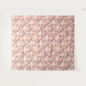 Elegant froral roze wandkleed (Voorkant (horizontaal))