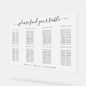 Elegant Frosted Acryl Zittingkaart voor Bruiloft Acryl Bord (Hoek)