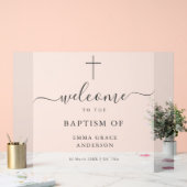 Elegant Frosted Doop Welkom Acryl Bord (Huwelijk)