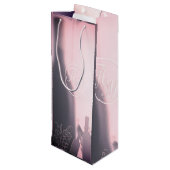 Elegant Frosted Wine Gift Bag Wijn Cadeautas (Achterkant Gekanteld)