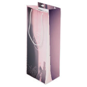 Elegant Frosted Wine Gift Bag Wijn Cadeautas (Voorkant Gekanteld)