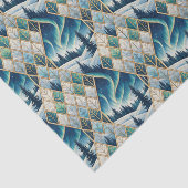 Elegant Frozen Landscape Holiday Tissuepapier (Detail)