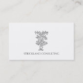 Elegant Fruit Bearing Tree Branch Financial Visitekaartje (Voorkant)