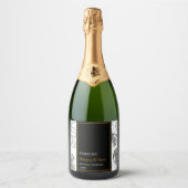 Elegant Fruit Mousserende Granaatappel Wijn Label Sparkling Wijnetiket (Voorkant)