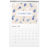 Elegant Fruity Patronen Kalender (Feb 2027)