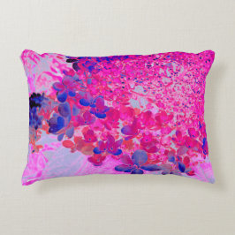 Elegant Fuchsia and Dark Blue Limited Hydrangea Accent Kussen