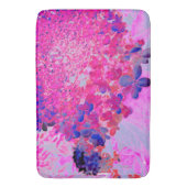 Elegant Fuchsia and Dark Blue Limited Hydrangea Badmat (Voorkant Verticaal)