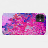 Elegant Fuchsia and Dark Blue Limited Hydrangea Case-Mate iPhone Case (Achterkant (horizontaal))