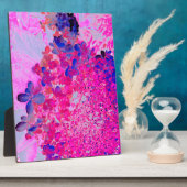 Elegant Fuchsia and Dark Blue Limited Hydrangea Fotoplaat (Zijkant)