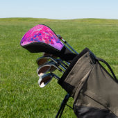 Elegant Fuchsia and Dark Blue Limited Hydrangea Golfheadcover (Insitu)
