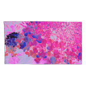 Elegant Fuchsia and Dark Blue Limited Hydrangea Kussensloop (Achterkant-Rechts)