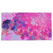 Elegant Fuchsia and Dark Blue Limited Hydrangea Kussensloop (Voorkant-Rechts)