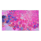 Elegant Fuchsia and Dark Blue Limited Hydrangea Kussensloop (Achterkant-Links)