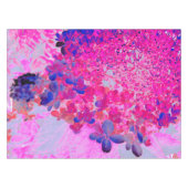 Elegant Fuchsia and Dark Blue Limited Hydrangea Tafelkleed (Voorkant (Horizontaal))